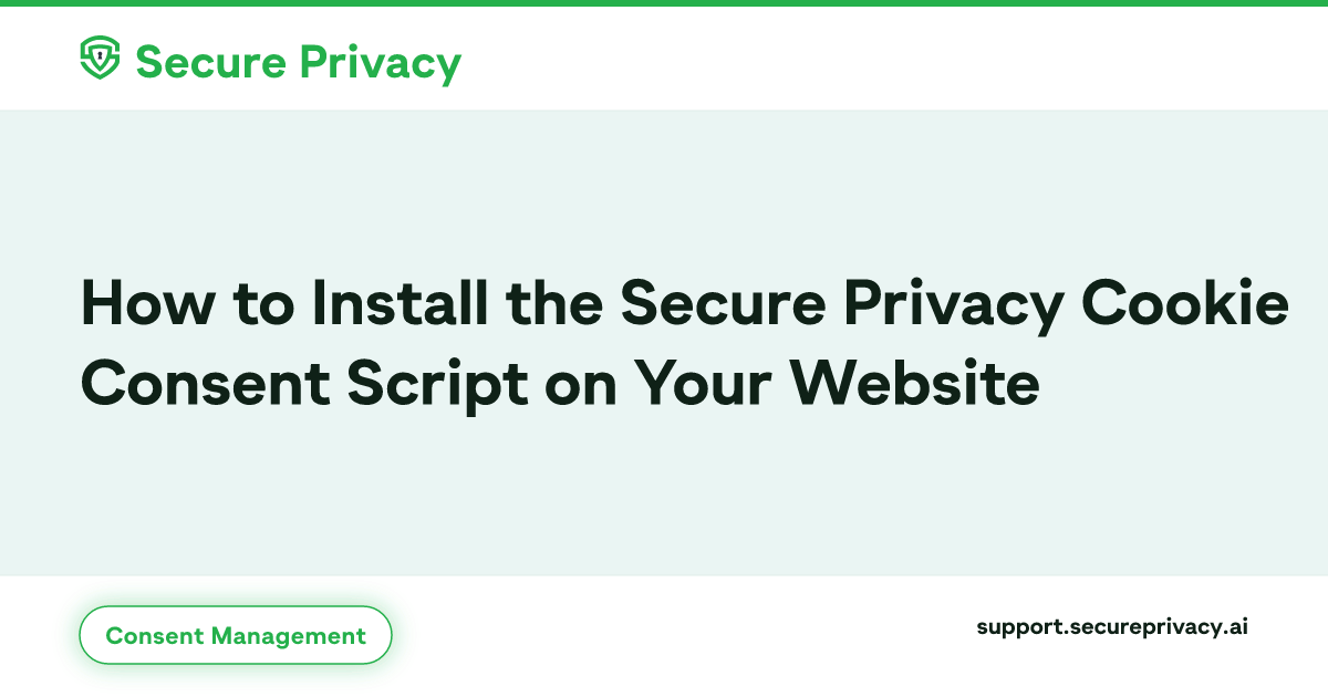 Install Secure Privacy Script | Cookie Consent Setup | Secure Privacy ...