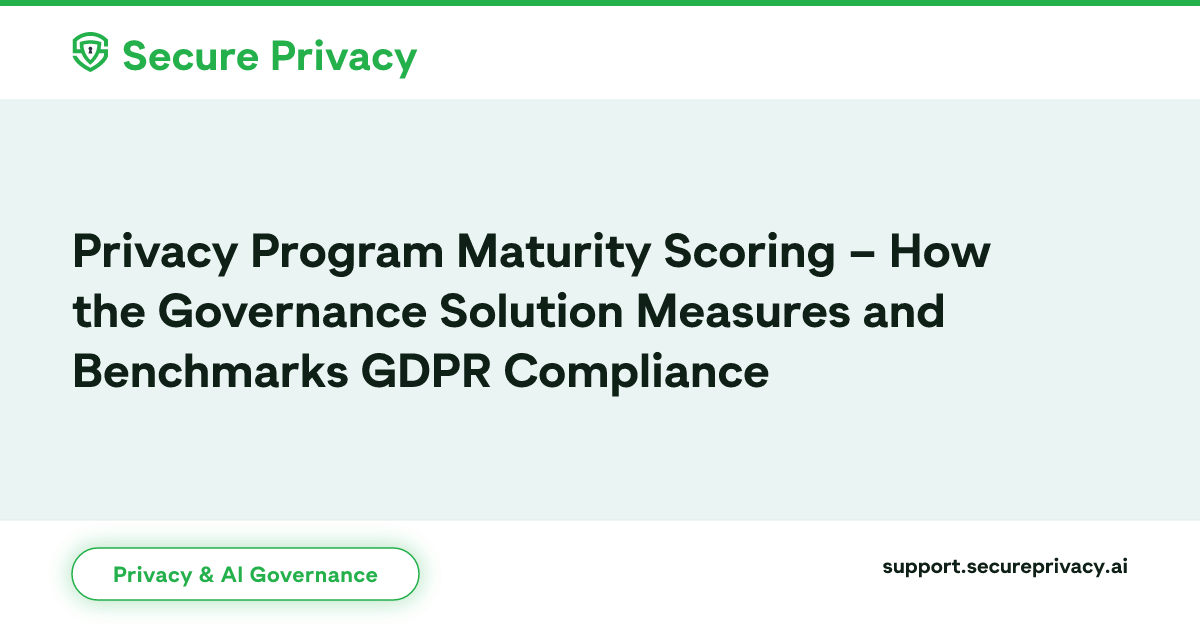 Privacy Maturity Scoring | Secure Privacy Governance Solution | Secure ...